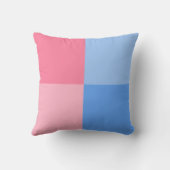 ツインボーイとガールかわいいピンクのベビー クッション (裏面)