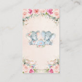 ツインボーイガールエレファントピンクフローラティーオムツ エンクロージャーカード (裏面)