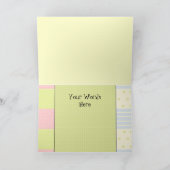 ツインボーイガールベビー感謝していがグリーティングカードを持ってくる サンキューカード (内部)