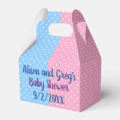 ツインボーイガールベビー水玉模様ナプキンス フェイバーボックス (裏面サイド)