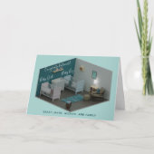 ツインボーイガール新父母ベビーおめでとう カード (正面)