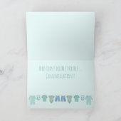 ツインボーイズおめでとう カード (内部)