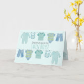 ツインボーイズおめでとう カード (黄色い花)