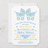 ツインボーイズだ!ツインズベビーシャワー招待状 招待状 (正面)