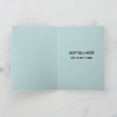 ツインボーイズのゾンビファミリー | おかしなハロウィーン カード (内部)