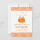 ツインボーイズのベビーシャワー招待状 招待状 (正面)