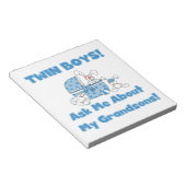 ツインボーイズの孫のプレゼント ノートパッド (アングル)