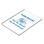 ツインボーイズの孫のプレゼント ノートブック (左側)