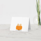 ツインボーイズカボチャありがとうノートカード サンキューカード (裏面)