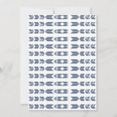 ツインボーイズトライバルアローベイビーシャワー招待状 招待状 (裏面)