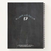 ツインボーイズブルー象ベビーシャワーゲストハウス | ノートブック (裏面)