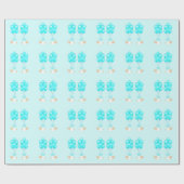 ツインボーイズベビーギフト ラッピングペーパー (フラット)