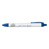 ツインボーイズベビーラトルブルーボウのお知らせ 青ボールペン (トップ)