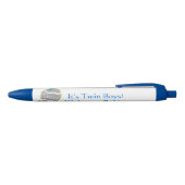 ツインボーイズベビーラトルブルーボウ 青ボールペン (トップ)