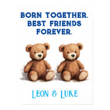 ツインボーイズ子供部屋、ヴィンテージテディベア、