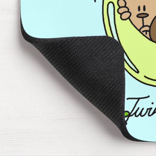 ツインボーイズ新米Tシャツとギフト マウスパッド (コーナー)