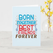 ツインボーイズ最高のフレンズ引用文 カード (黄色い花)