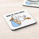 ツインボーイズ母コウノトリの贈り物 コースター (左側)