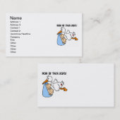 ツインボーイズ母コウノトリの贈り物 コーリングカード (正面/裏面)