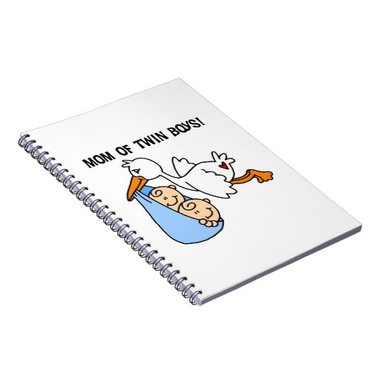 ツインボーイズ母コウノトリの贈り物 ノートブック (右側)