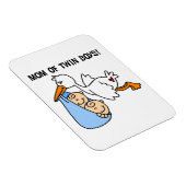 ツインボーイズ母コウノトリの贈り物 マグネット (右側)