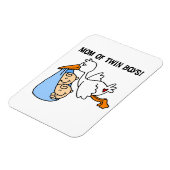 ツインボーイズ母コウノトリの贈り物 マグネット (左側)