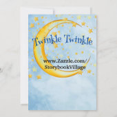 ツインボーイズ用ベビーシャワー、フラットカード サンキューカード (裏面)