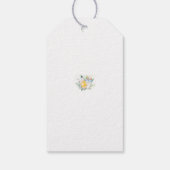 ツインボーイズ赤ちゃんシャワーありがとうラベル ギフトタグ (裏面)