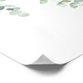 ツインボーイズ青バルーンベビーシャワー歓迎サイン ポスター (角)