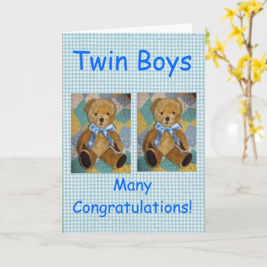 ツインボーイズ カード (黄色い花)