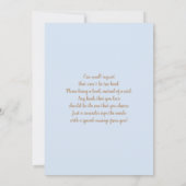 ツインボーイズTEDDYベアーレインボーベビーシャワー 招待状 (裏面)