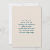 ツインボーイズTEDDYベアーレインボーベビーシャワー 招待状 (裏面)