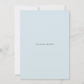 ツインボーイテディズベビーシャワー招待状 招待状 (裏面)