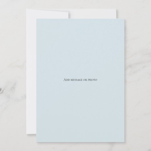 ツインボーイテディズベビーシャワー招待状 招待状 (裏面)