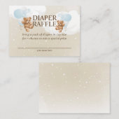 ツインボーイテディベアおむつラッフルカード エンクロージャーカード (正面/裏面)