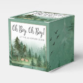 ツインボーイディアウッドランドベビーシャワー フェイバーボックス (正面サイド)