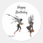 ツインボーイレイン妖精の国シール ラウンドシール (正面)