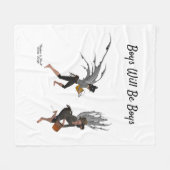 ツインボーイレイン妖精の国フリースブランケット フリースブランケット (正面(横))