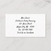 ツインボーイレイン妖精の国名刺 名刺 (裏面)