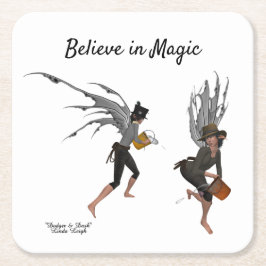 ツインボーイレイン妖精の国紙コースター スクエアペーパーコースター