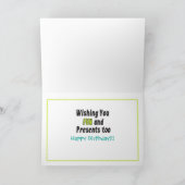 ツインボーイ第2愛らしい誕生日カード カード (内部)