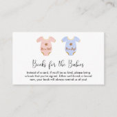 ツインボーイ・ガールベビー・シャワー エンクロージャーカード (正面)