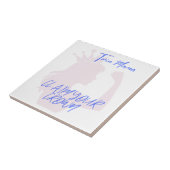 ツインママが王冠の飾り瓦を主張 タイル (側面)