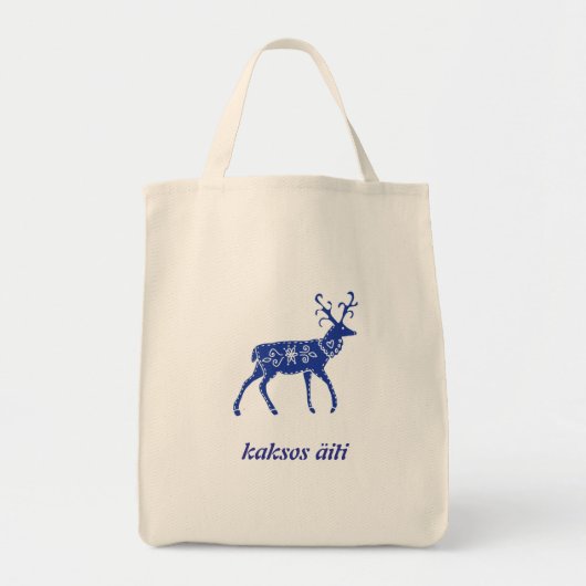 ツインママフィンランド語トートバッグ トートバッグ (正面)