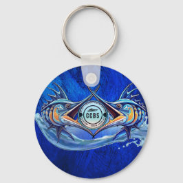 ツインマーリンキーチェーン キーホルダー