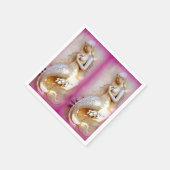 ツインメルメイドラベンダー紙ナプキン スタンダードカクテルナプキン (角)