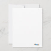 ツインモンキー誕生日招待状(小招待状) 招待状 (裏面)