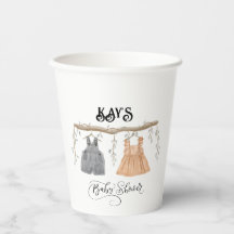 ツインユニセックスグリーンリーフローラベビーシャワー