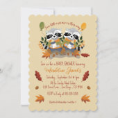 ツインラックズウッドランドベビーシャワー招待状 招待状 (正面)