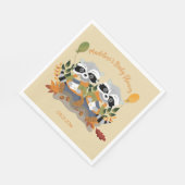 ツインラックズウッドランドベビーシャワー紙ナプキンス スタンダードランチョンナプキン (角)